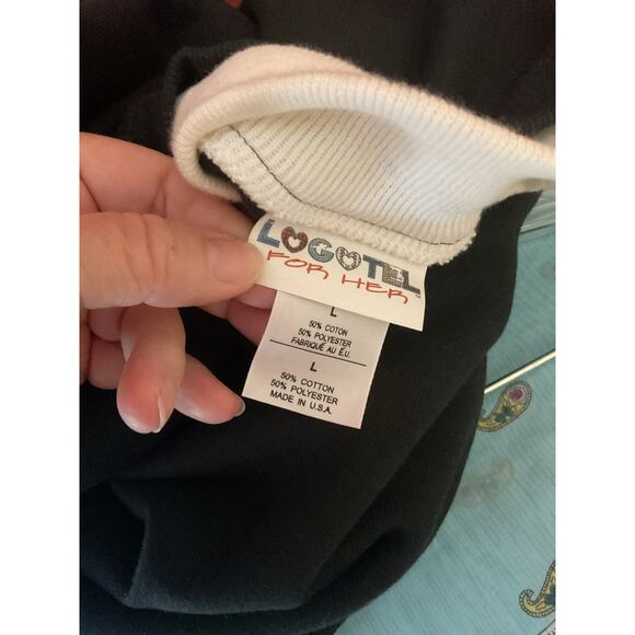 Logotel For Her 1980’s Sweatshirt POINSETTIAS Size Large - Picture 4 of 10